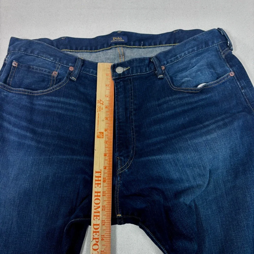 Polo Ralph Lauren Hampton Relaxed Straight Dark Wash Denim Jeans Mens 40x32